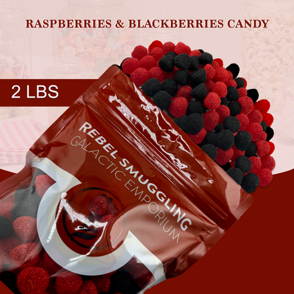 Blackberry and Raspberry Candy Gummies Bulk 2LB Bag