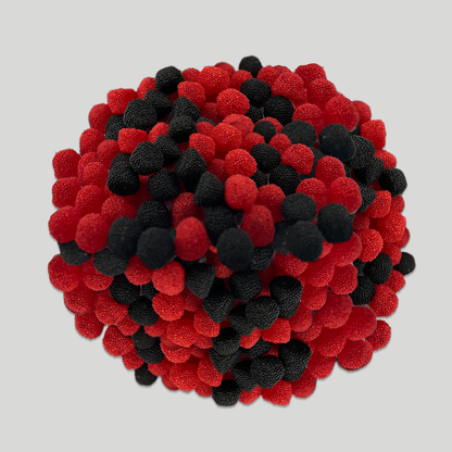 Blackberry and Raspberry Candy Gummies Bulk 2LB Bag