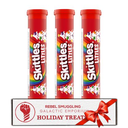Skittles Christmas Candy Cane Tube Pack of 3. Christmas Candy Fruity Candy Pieces Littles Mega Tubes 3 Pack. Christmas Stocking Stuffer Candy for Kids and Adults.
