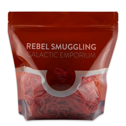Strawberry Licorice Laces Bulk 2LB Bag by Rebel Smuggling Galactic Emporium