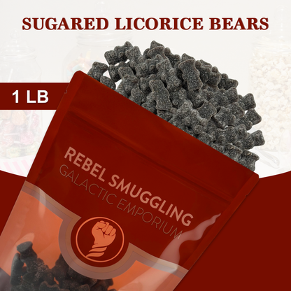 Sugared Licorice Bears Bulk 1lb Bag by Rebel Smuggling Galactic Emporium