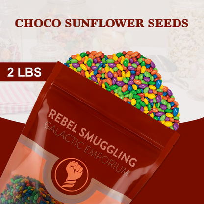 Chocolate Covered Sunflower Seeds Candy Bulk 2LB Bag by Rebel Smuggling Galactic Emporium.