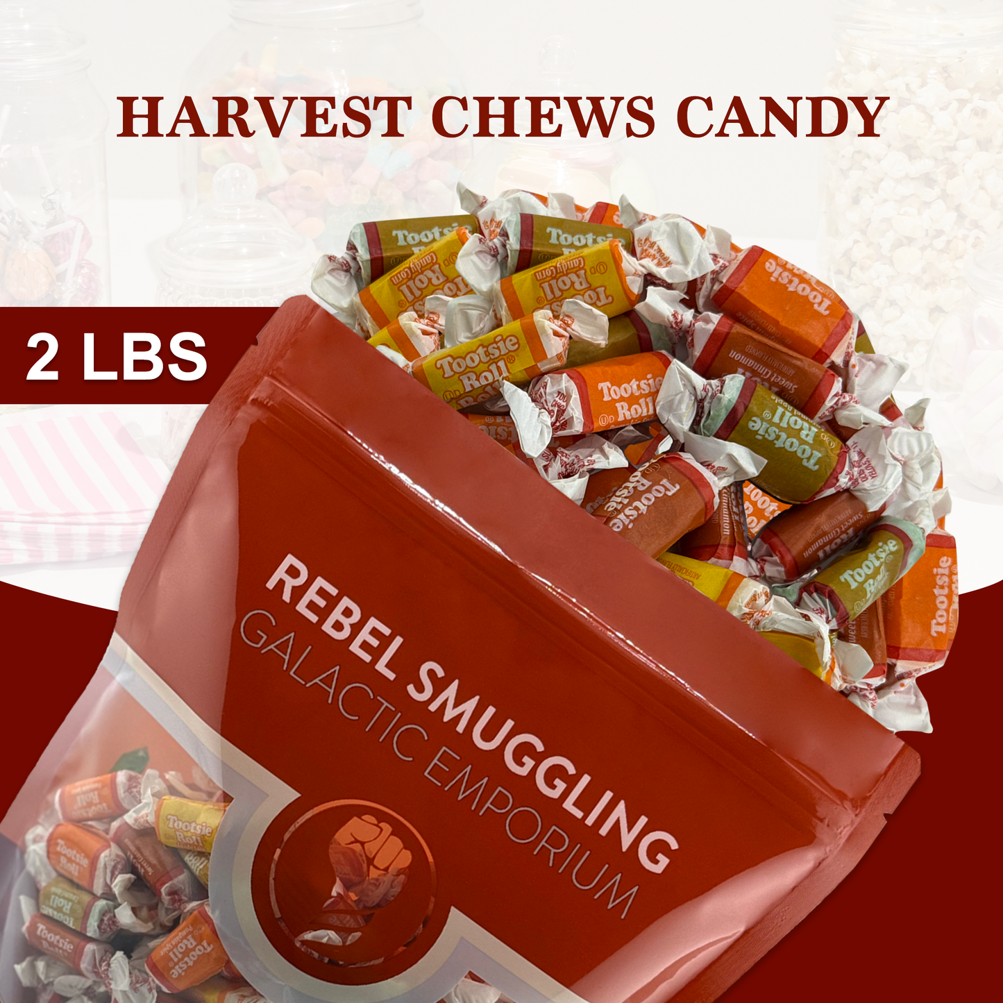 Tootsie Harvest Chews Midgees 2lb Bag