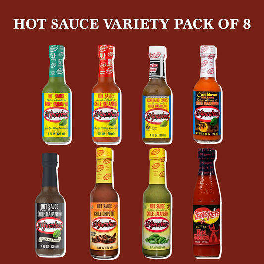 El Yucateco Hot Sauce Variety 7-Pack + Tabasco Scorpion - Authentic Mexican Heat Collection
