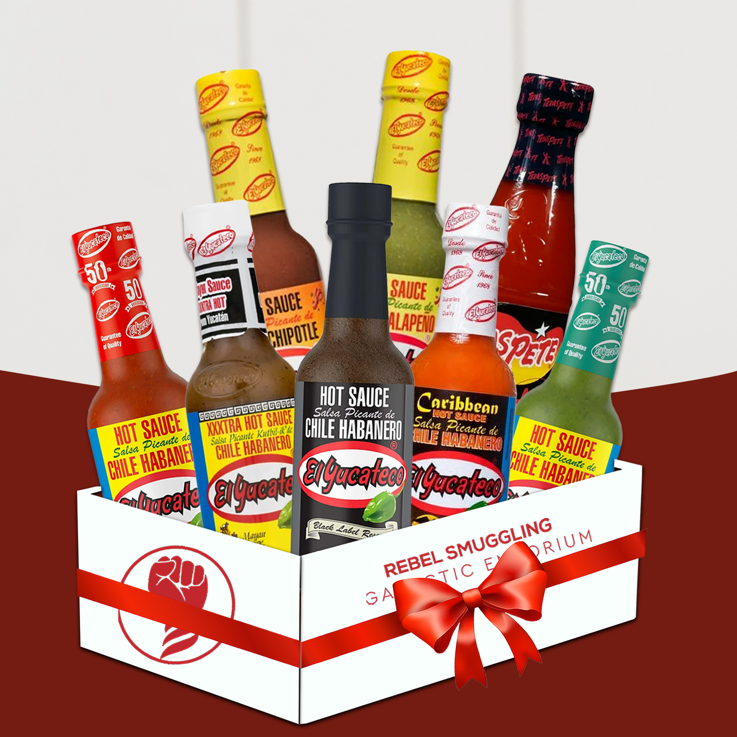 Hot Sauce Variety 8 Pack Gift Basket Care Package by Rebel Smuggling Galactic Emporium