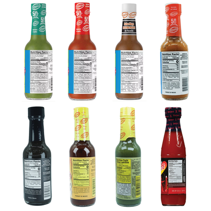 El Yucateco Hot Sauce Variety 7-Pack + Tabasco Scorpion - Authentic Mexican Heat Collection