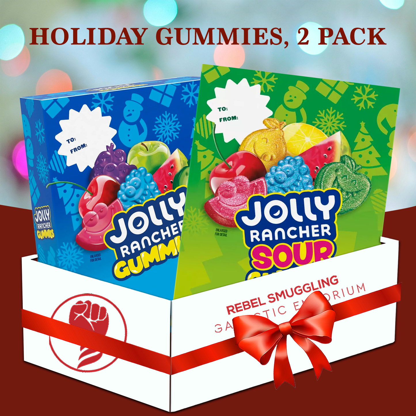 Jolly Rancher Original Gummies and Sour Gummies Storybook 6 oz Variety 1 of each