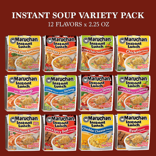 Ramen Noodles Soup Cup Variety 12 Pack Care Package GIft Basket by Rebel Smuggling Galactic Emporium