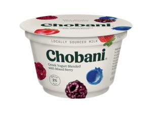 Chobani Greek Yogurt 2 /cent Mixed Berry Blended 5.3oz (12 Pack)