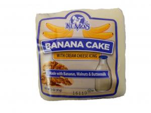 Nemo's Cake Banana Square 6cut (PACK OF 6)
