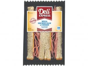 Deli Express Mega Deli Ham And Cheese Sandwich (6 OZ, 8 Per Case)