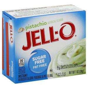 Jell O Instant Pistachio Sugar Free and Fat Free Pudding and Pie Filling, 1 Ounce -- 24 per case.