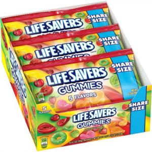 Life Savers 5 Flavors Plain Gummies - 15 count per pack - 6 pack
