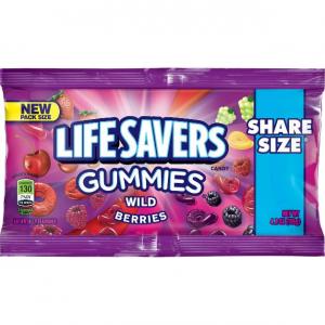 LIFE SAVERS Wild Berry Gummies Candy Bag (7 Ounce, Pack Of 12)