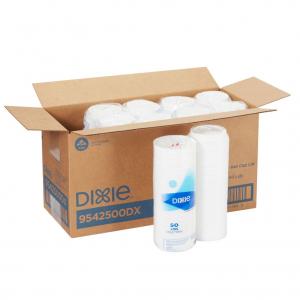 Dixie Lid Dome Fits 10-12-16-20oz PerfecTouch White Cups (PACK OF 500)