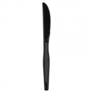 Dixie Medium Weight Polystyrene Black Knife 7" Length (1000 Pk)