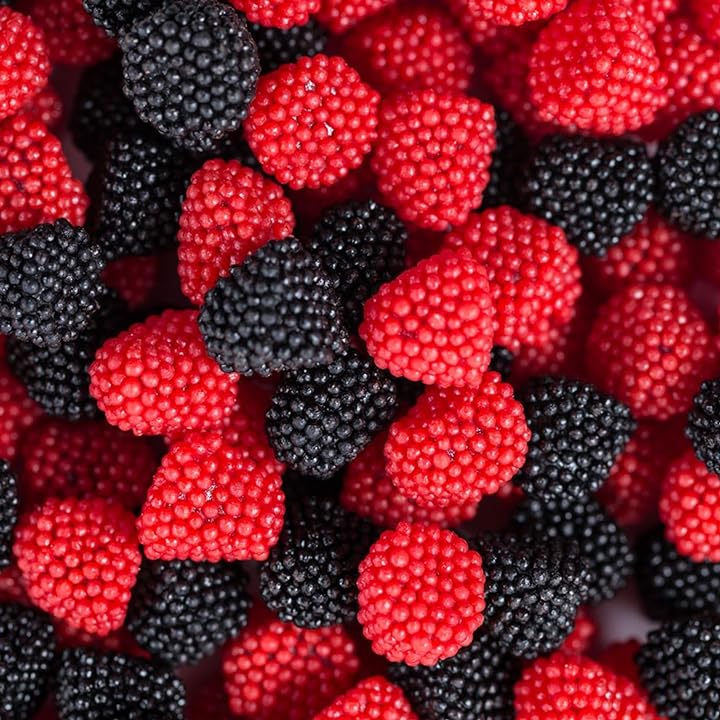 Blackberry and Raspberry Candy Gummies Bulk 2LB Bag