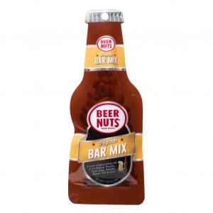 Beer Nuts Brand Snacks Original Bar Mix Beer Bottle Bag, 1.125 Ounce (Pack of 12)
