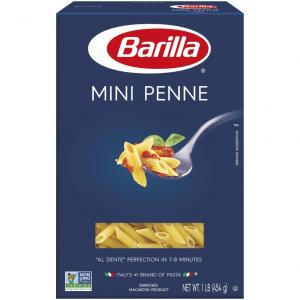 Barilla Mini Penne Usa, 16 Ounce (12 Pack)