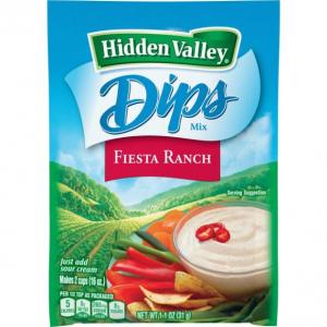 Hidden Valley Fiesta Ranch Dips Mix, Gluten Free -Pack of 24