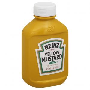 Mustard Forever Full Yellow Plastic 16 Case 9 Ounce