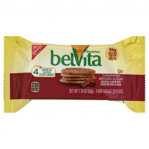BelVita Cinnamon Brown Sugar Breakfast Biscuits, 1.76 Ounce, 8 Pack