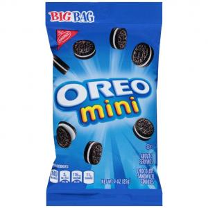 Oreo Mini Chocolate Sandwich Cookies, Big Bag (3 Oz, Pack Of 12)