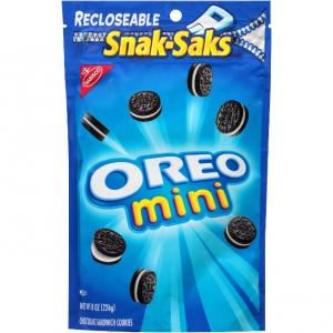 Oreo Mini Chocolate Sandwich Cookies, 8 Ounce (Pack of 12)