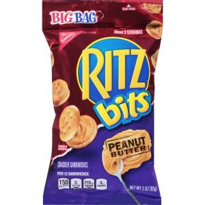 Nabisco Ritz Bits Peanut Butter, 3-Ounces (Pack Of 12)