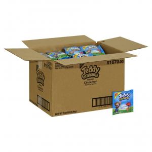 Teddy Grahams Snacks, Cinnamon, 0.75-Ounce Bags (Pack of 150)