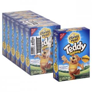 Teddy Grahams Honey Graham Snacks, 10 Ounce (Pack of 6)