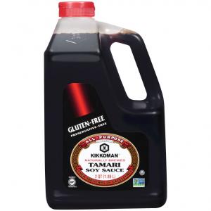 Kikkoman Preservative Free Gluten Free Tamari Soy Sauce 05 Gallo