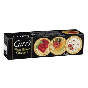Carrs Table Water Cracker, 4.25 Ounce - 12 per case.