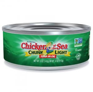 Chicken of the Sea, Solid Light Tuna in Oil, 5 Oz