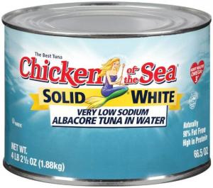 Tuna Chunk White Very Low Sodium Tuna 6 Can 66.5 Ounce