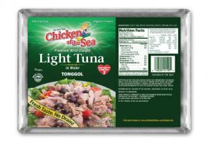 Chicken Of The Sea Chunk Light Tongol Tuna, 43 Ounce Pouch -- 6 per case.