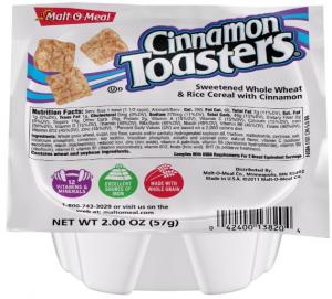 Malt O Meal Cinnamon Toaster Cereal, 2 Ounce -- 48 per case.