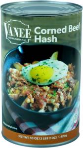 Vanee Corned Beef Hash Entree, 12 x 50 oz Case