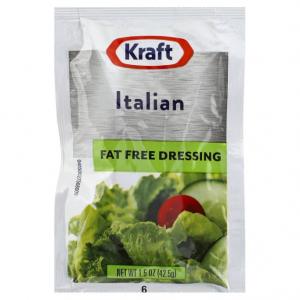Kraft Italian Salad Dressing Fat Free (1.5oz Packets, Pack of 60)