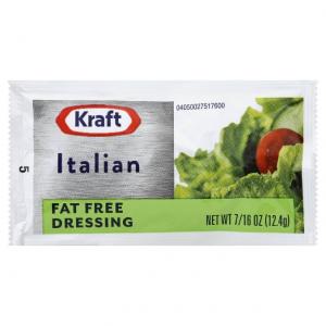 Dressing Kraft Italian Fat Free Pouch 200 Case 0.44 Ounce Each