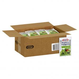 Kraft Raspberry Vinaigrette Fat Free Salad Dressing (1.5oz Packets, Pack of 60)