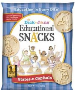 Dick and Jane States and Capitals Educational Snack, 1 Ounce - 120 per case