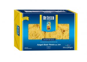 12 PACKS : De Cecco Pasta, Angel Hair Nests, 8.8 Ounce