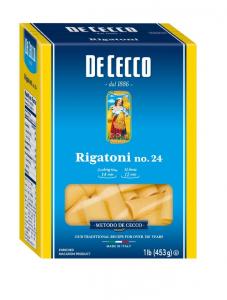 De Cecco Enriched Macaroni Rigatoni, Ready-To-Cook (1 lbs, 12 Per Case)