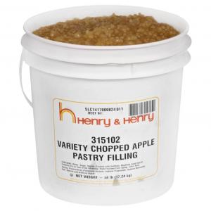 Henry And Henry Filling Variety Chopped Apple, 38 Pound (1 Pack)