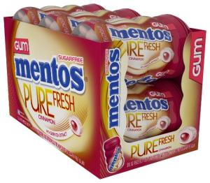 Mentos Gum Cinnamon Pure Fresh - Pack Of 6