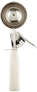 Winco Size 10 3.75 Ounce Ivory Plastic Ice Cream Disher, 1 x 1 each Case