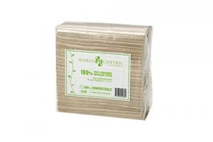 (Price/Pack)World Centric NP-SC-DN Unbleached Dinner Napkins 2 P