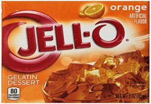 Jell-O Gelatin Dessert, Orange, 3-Ounce Boxes (Pack of 24)