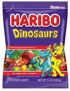 Haribo Dinosaurs Soft & Gummy Candy Bulk Pack (5 Ounces, 12 Per Case)